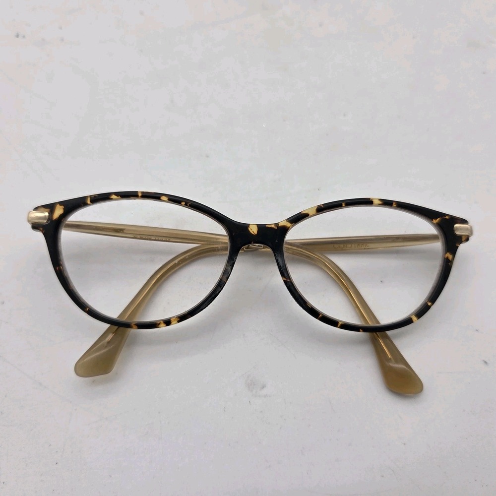 Jimmy Choo JC153 2KZ Havana Beige Tortoise Eyeglasses Frames Only Womens Rounded